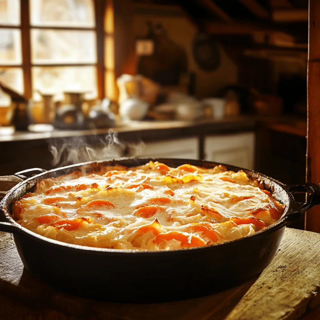 cabbage and carrots recipe in cozy kitchen
