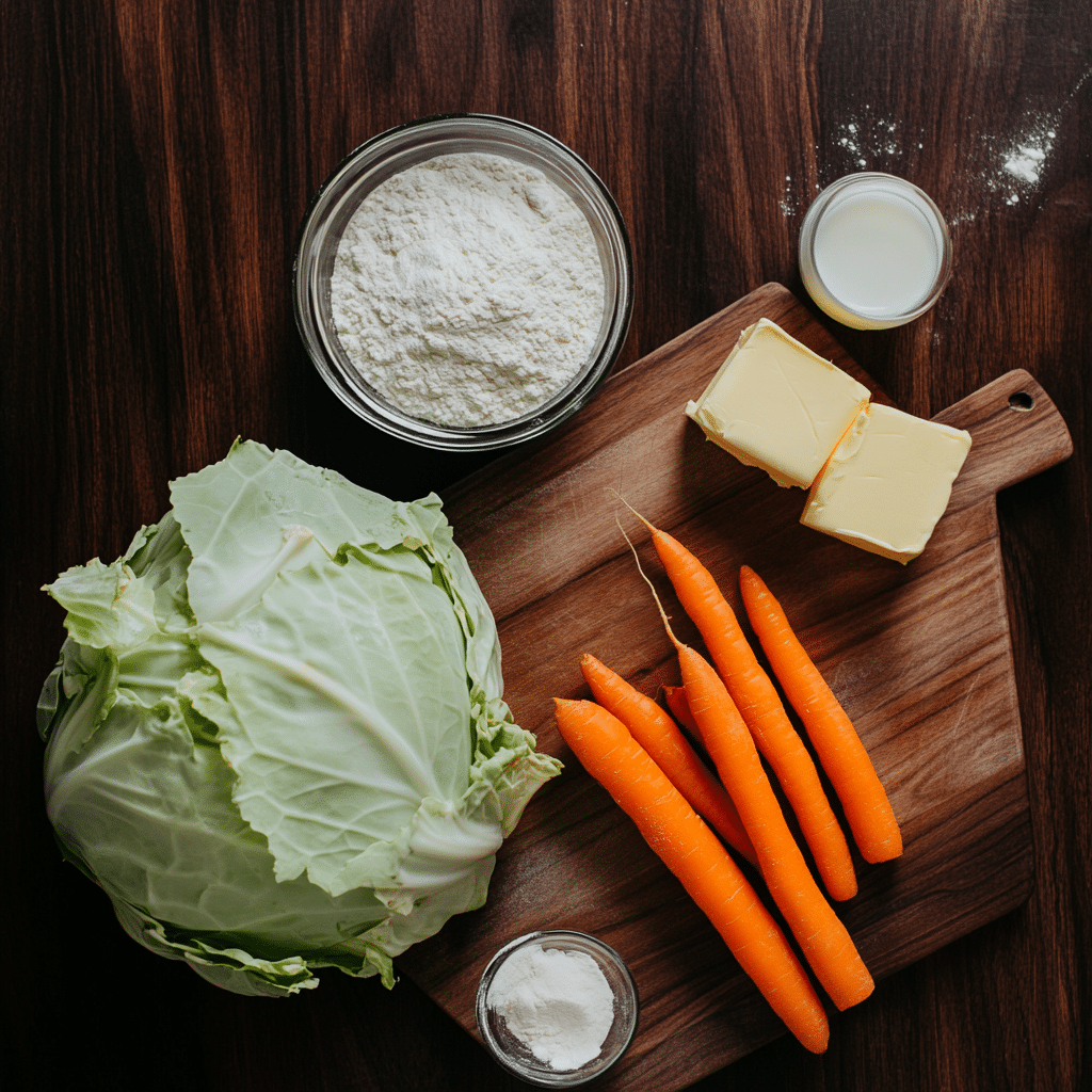 cabbage and carrots recipe ingredients