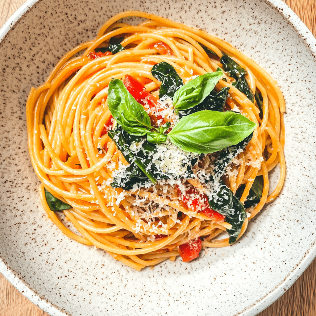 meghan markle pasta recipe in white bowl with cheese