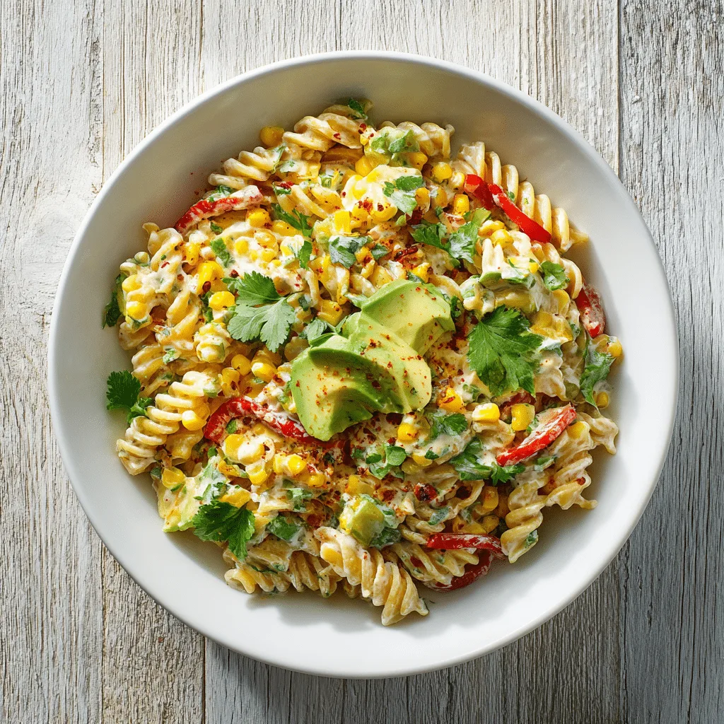 Healthy Street Corn Pasta Salad – Creamy & Flavorful