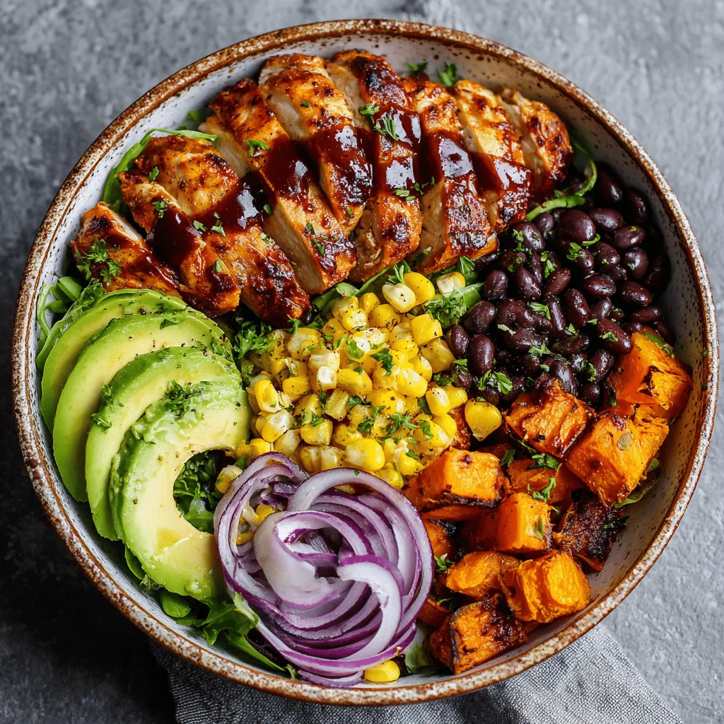BBQ Chicken Sweet Potato Bowl – Nutritious & Flavorful Dinner Idea