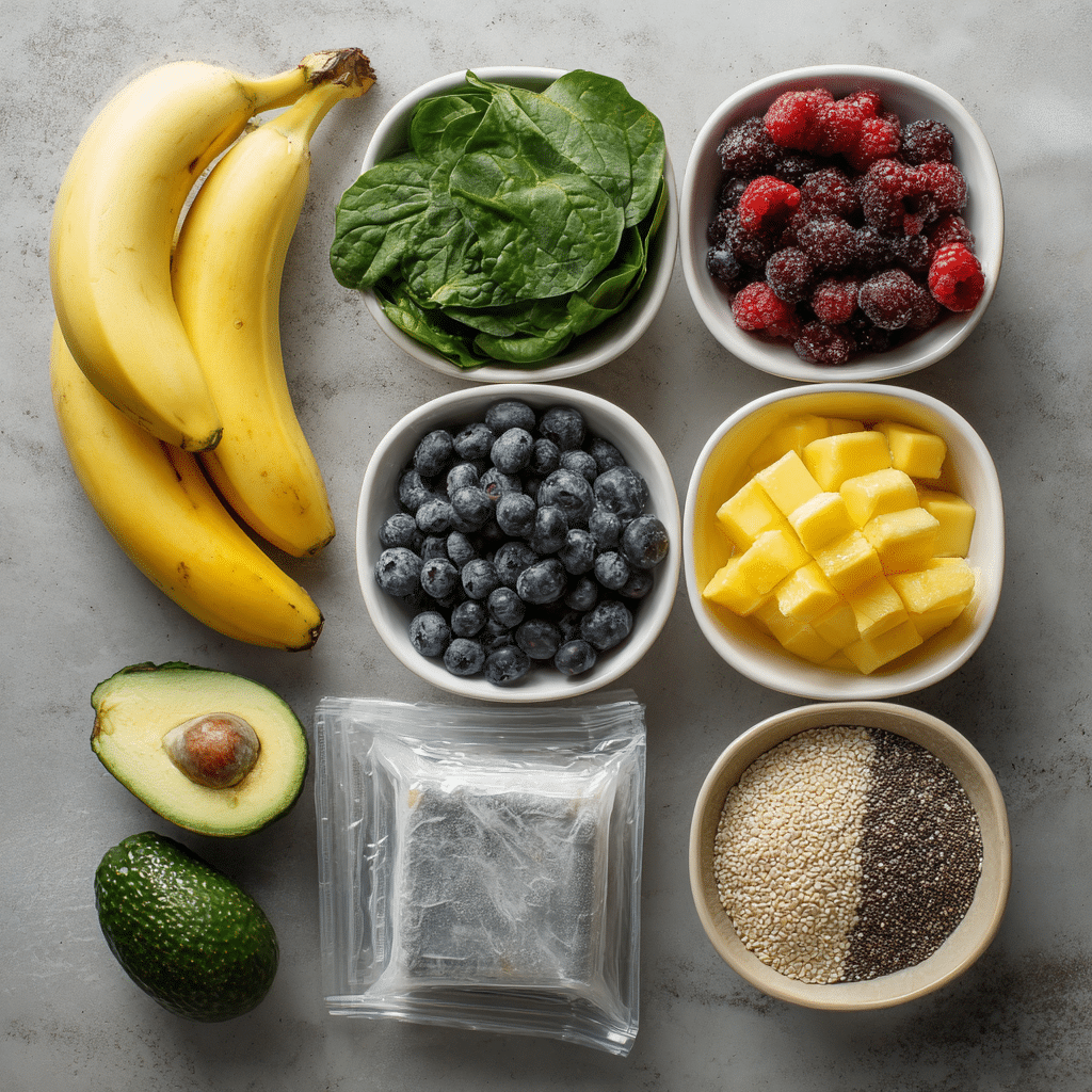 Best ingredients for freezer-friendly smoothies