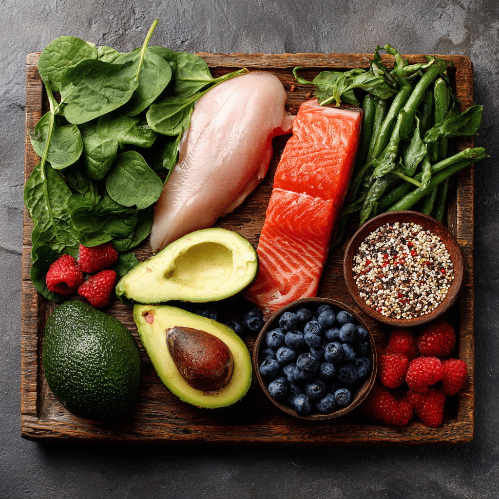 Fresh ingredients for Ozempic recipes
