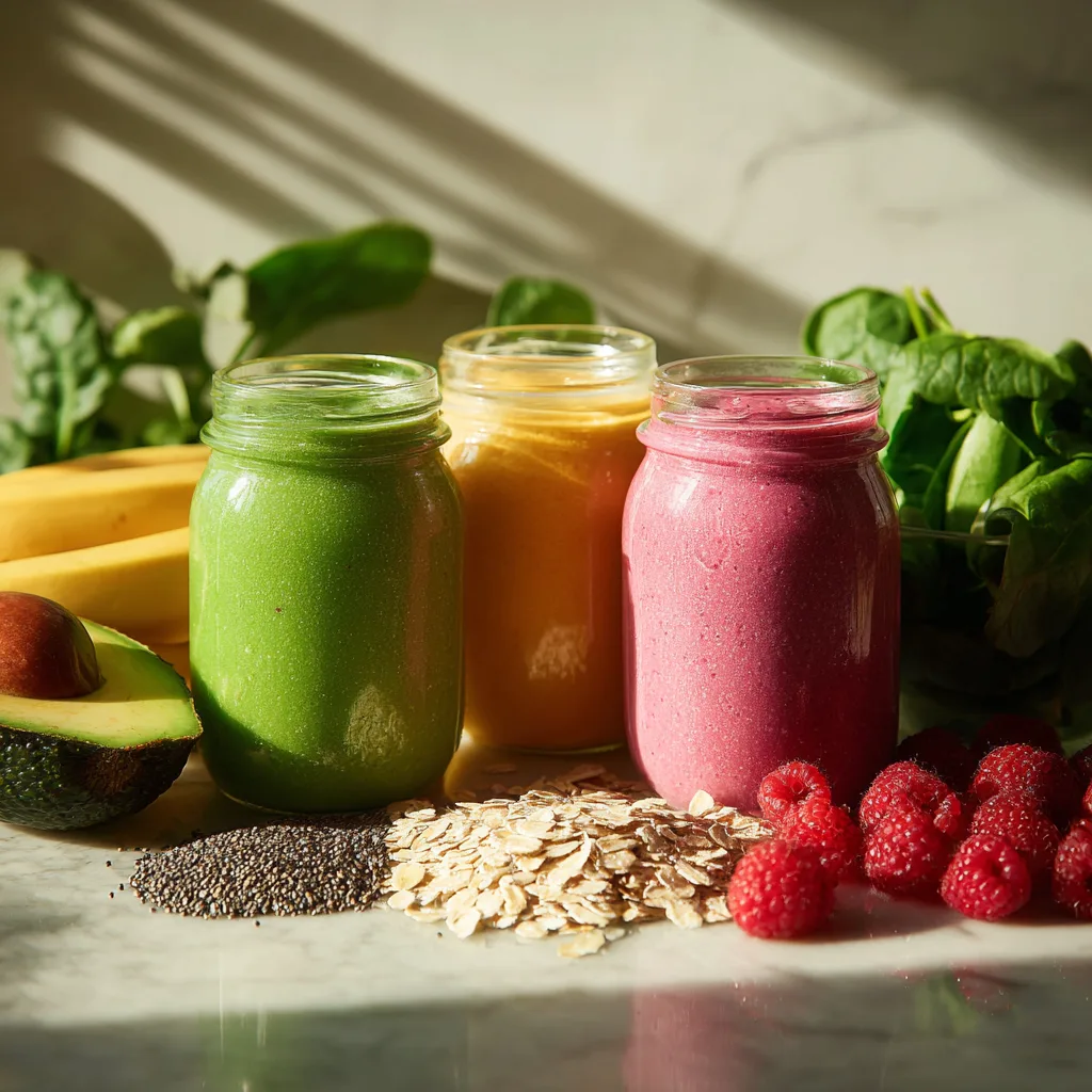 21-day smoothie diet plan with colorful healthy smoothies