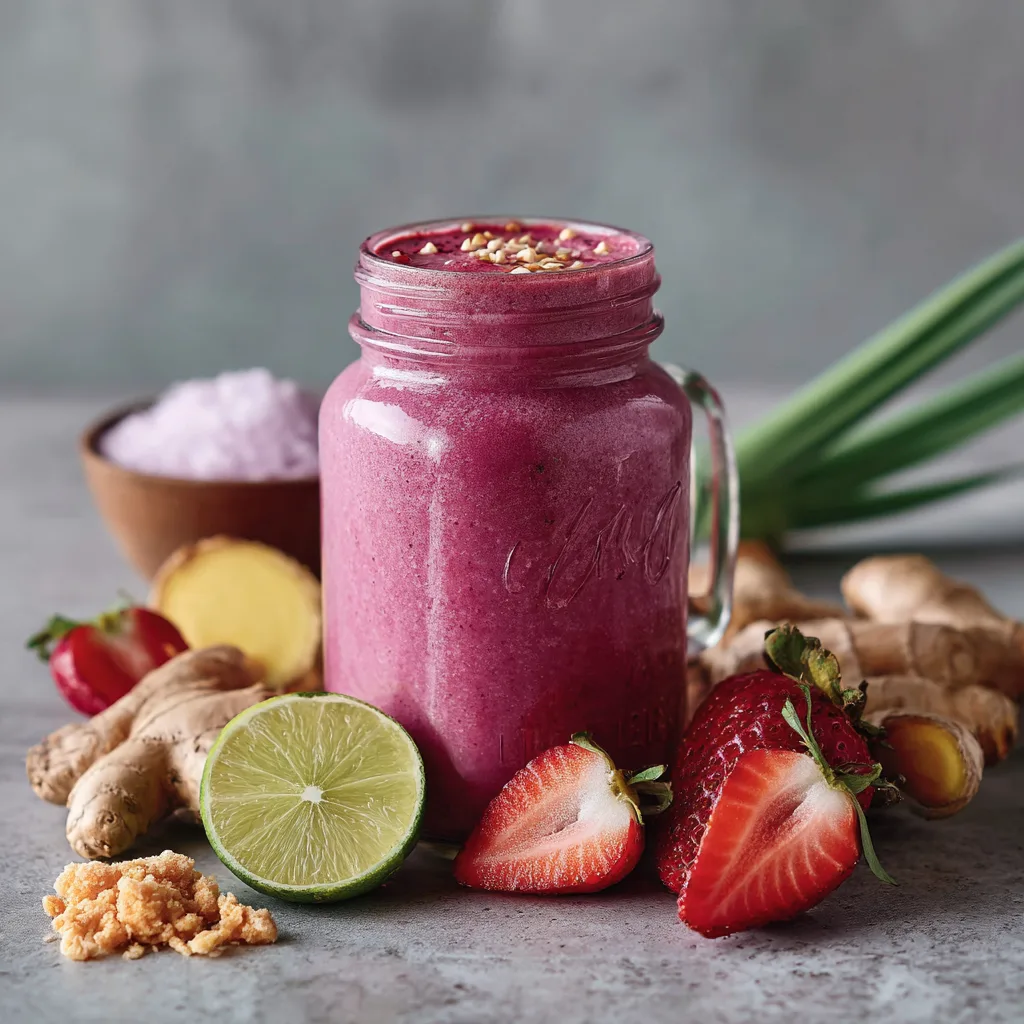 Diabetic smoothie served in glass