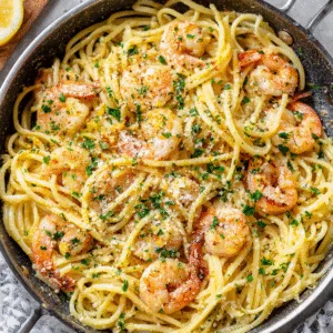 Creamy Garlic Butter Shrimp Pasta – 1-Pot Recipe with Amazing Flavor