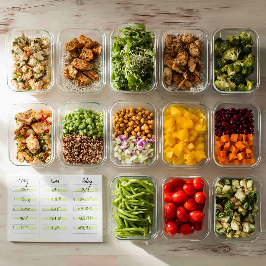 7-day GLP-1 meal plan overview with healthy dishes