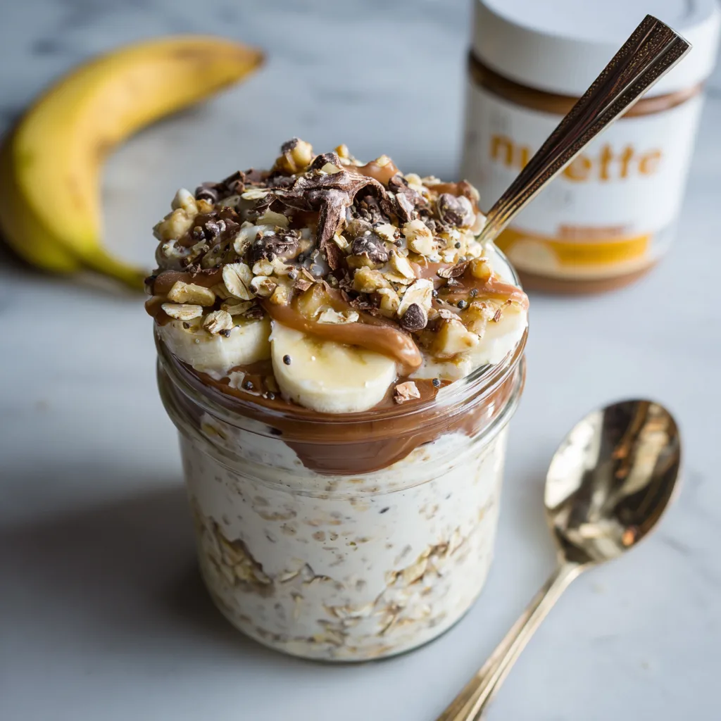 Chunky Monkey Overnight Oats – Easy High Protein Breakfast Idea