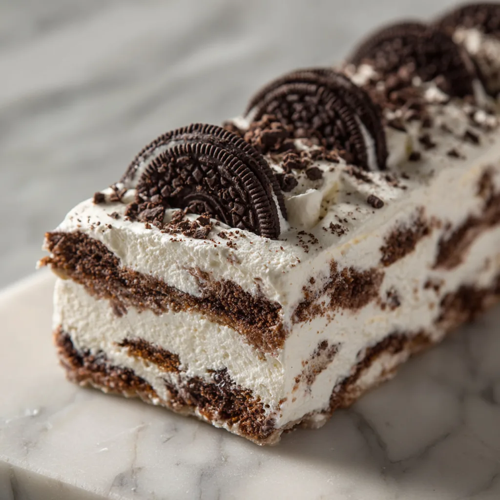 Decadent Oreo Icebox Cake for Valentine’s Day – No Bake Chocolate Dessert Recipe
