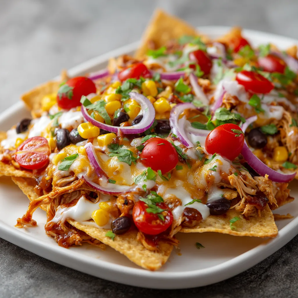 Loaded BBQ Chicken Nachos for Game Day – Easy Crowd-Pleasing Dinner Idea