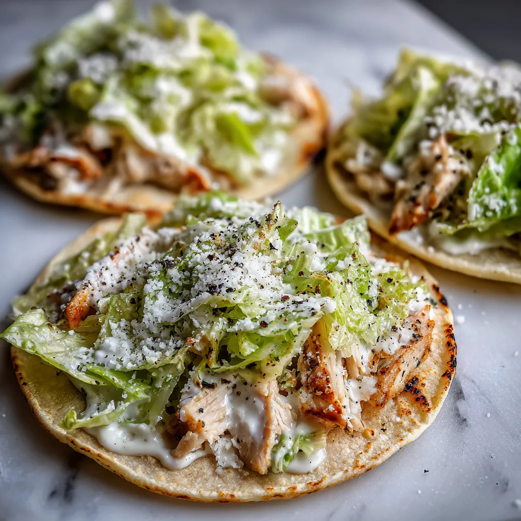Chicken Caesar Smash Tacos – Easy Dinner Idea