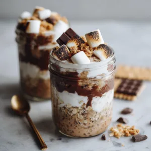 S’mores Overnight Oats – Quick & Healthy Breakfast Treat