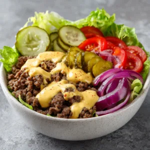 Easy Burger Bowls (Healthy Low-Carb Dinner Idea)