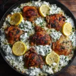 One-Pan Chicken Tzatziki Bake with Rice