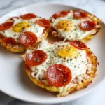 Mini Keto Chaffle Pizzas – Easy Low Carb High Protein Snack