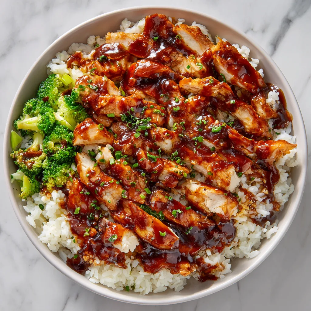 Honey BBQ Chicken Rice