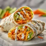 Quick Buffalo Chicken Wraps (Spicy, Creamy & Ready in 15 Minutes)