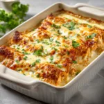 white rotisserie chicken enchiladas creamy baked dish