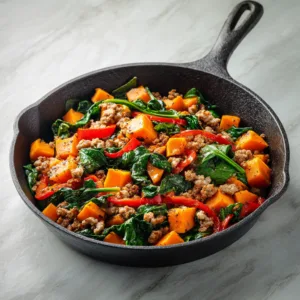 One-Pan Turkey and Sweet Potato Skillet – Quick Healthy Dinner