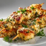Ranch Garlic Parmesan Chicken Skewers – Easy Air Fryer Dinner Recipe