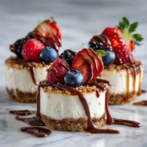 Easy No-Crack Mini Cheesecake Bites
