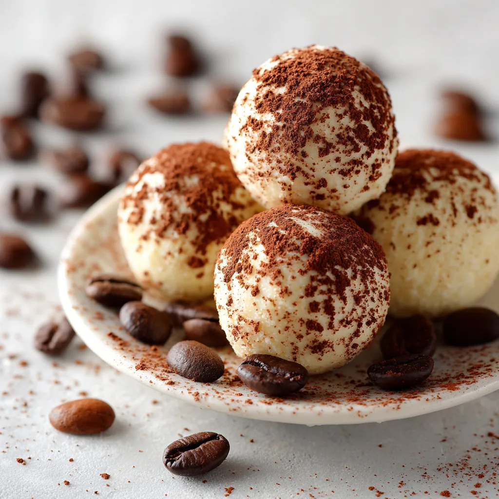 Tiramisu Dessert Balls - No-Bake Coffee Dessert Bites