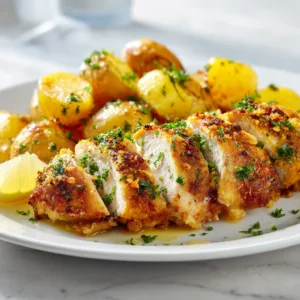 Baked Garlic Parmesan Chicken and Potatoes – Easy Family Meal