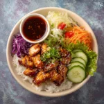 Korean BBQ Chicken Rice Bowls 2