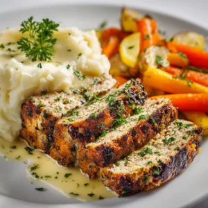 Easy Garlic Parmesan Chicken Meatloaf - Best Weeknight Dinner Recipe