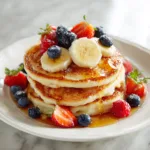 Fluffy Flourless Cottage Cheese Pancakes (Healthy No Flour Recipe)