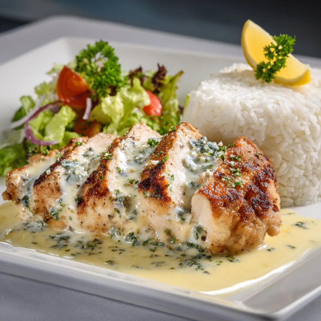  Creamy Garlic Parmesan Chicken with Rice – Cozy Dinner Idea