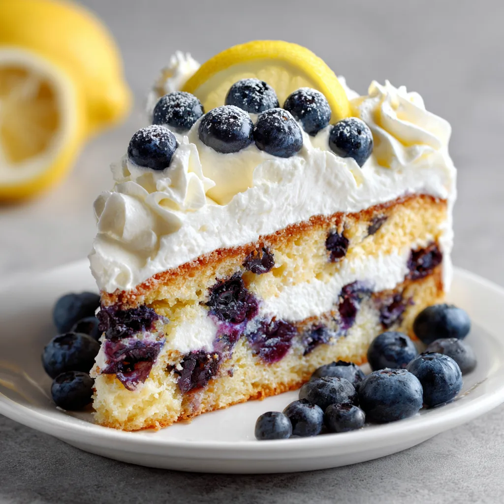 Moist Lemon Blueberry Cake Recipe from Scratch