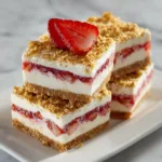 No-Bake Strawberry Shortcake Ice Cream Bars - Easy Frozen Dessert Hack