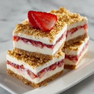 No-Bake Strawberry Shortcake Ice Cream Bars - Easy Frozen Dessert Hack