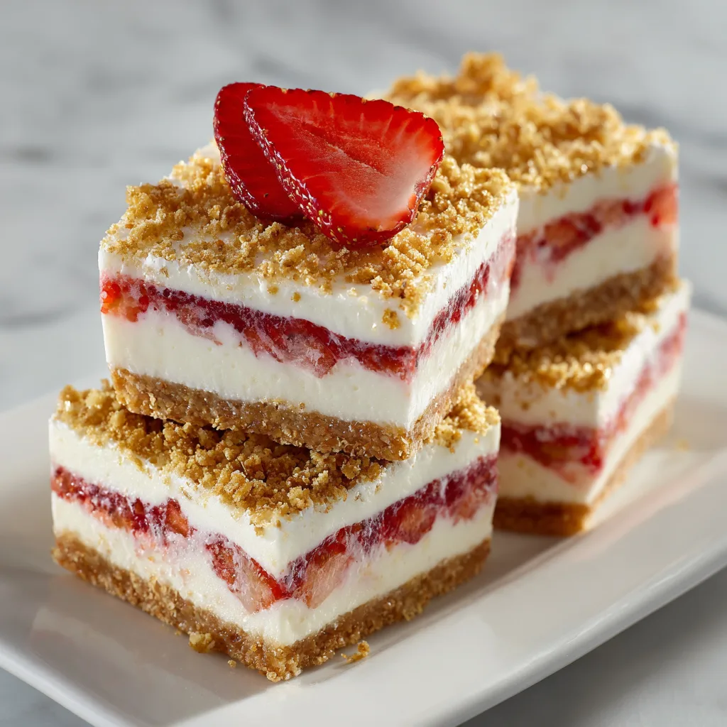 No-Bake Strawberry Shortcake Ice Cream Bars - Easy Frozen Dessert Hack