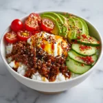 Hot Honey Ground Beef & Cottage Cheese Bowl - Easy High-Protein Recipe