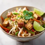 High Protein Tofu Pad Thai Easy Healthy Dinner Recipe Better Than Takeout