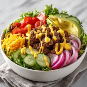 Low Carb Burger Bowl Recipe with Special Sauce | Healthy Dinner Ideas Easy