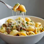 Creamy One Pot Beef Pasta Shells Recipe | Easy Comfort Food Dinner