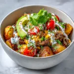 Loaded Potato Taco Bowl High Protein Recipe | Easy Lunch Meal Prep Ideas