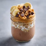 High-Protein Chocolate Peanut Butter Overnight Oats - Healthy Breakfast Recipe