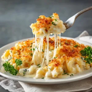 Ultra Creamy Oven Baked Mac and Cheese with Crispy Topping