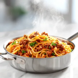 One Pot Spaghetti with Ground Beef – Hearty Family Dinner