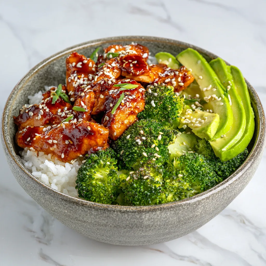 Hot Honey Chicken Bowl with Broccoli – Healthy Balanced Dinner