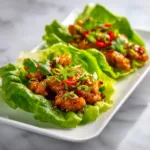 Honey Garlic Chicken Lettuce Wraps – Light & Fresh Meal