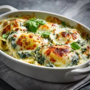 Baked Ravioli with Spinach & Ricotta – Healthy Comfort Food