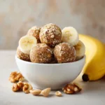 Peanut Butter Banana Protein Balls No Bake - Healthy Snack Idea
