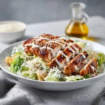 Grilled Chicken Dinner with Caesar Salad - Classic Healthy Combo